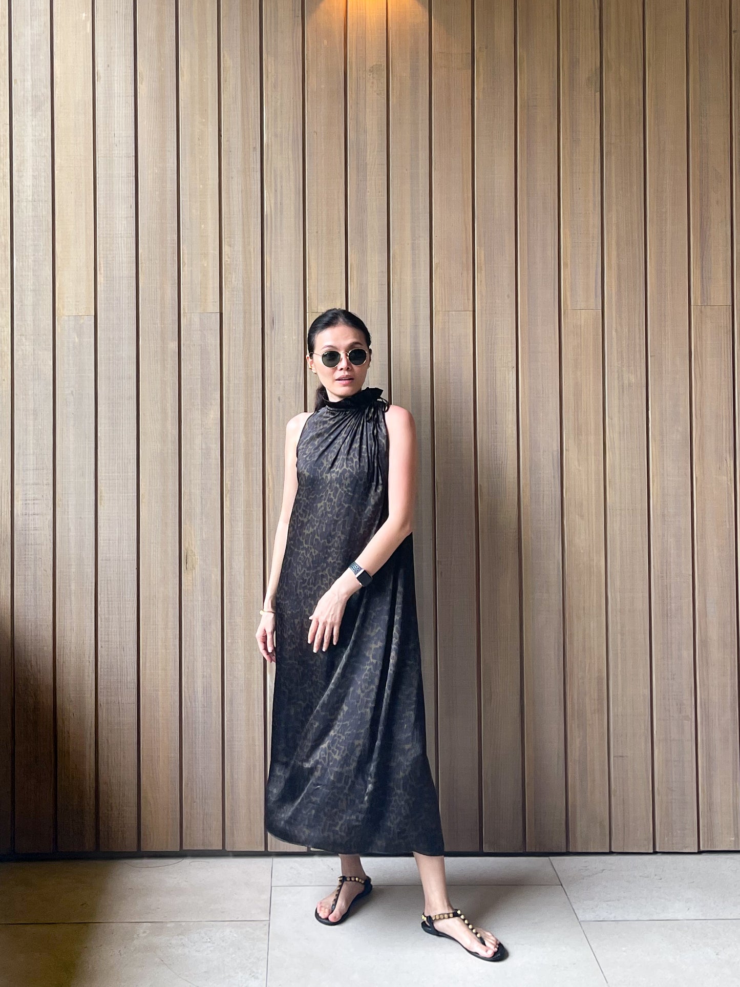 silky satin choo dress (with detachable belt)